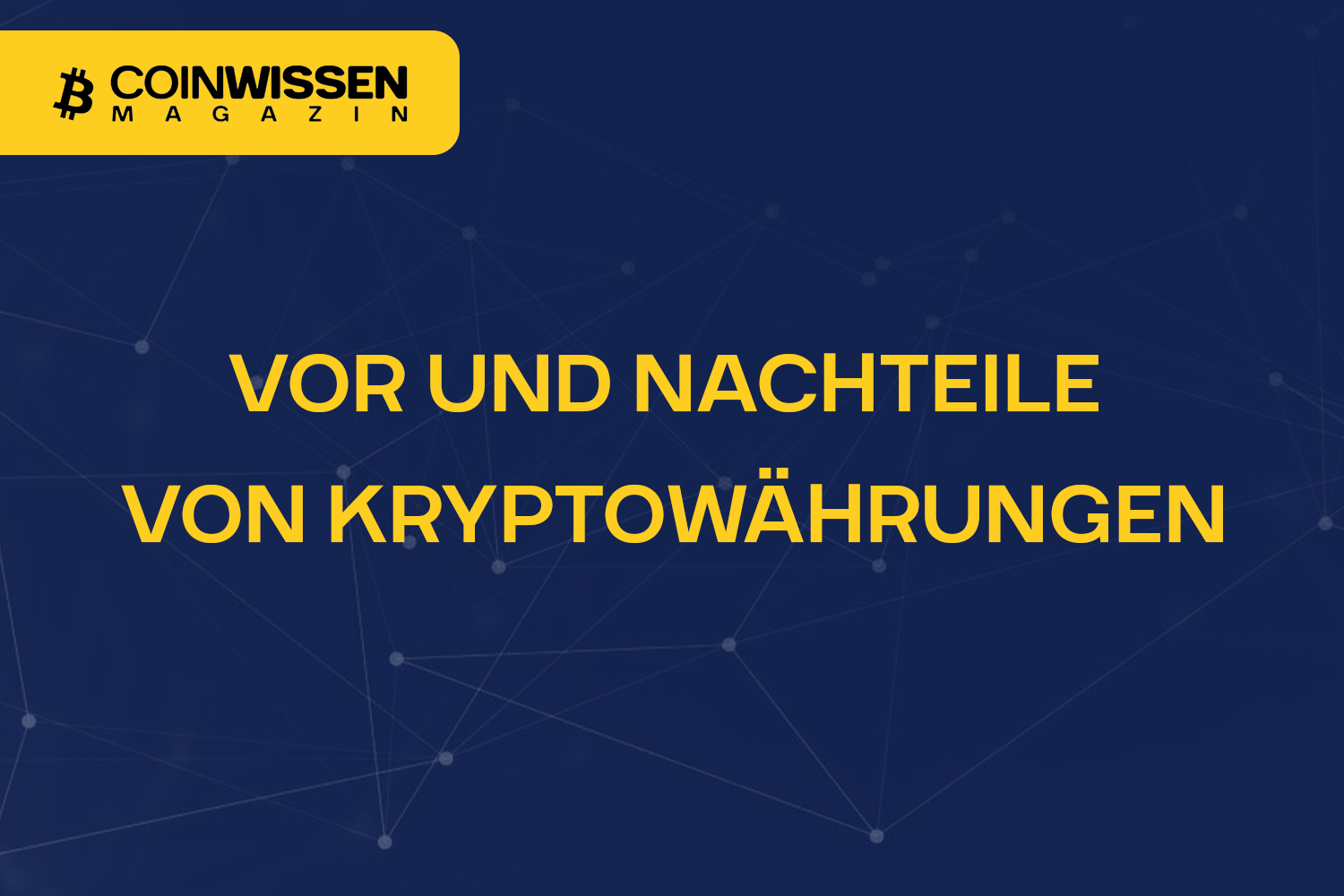 Vor Und Nachteile Von Kryptowahrungen Coinwissen